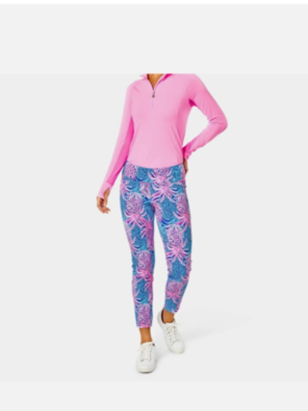 Lilly Pulitzer Corso Pants UPF Stretch Active Pants Golf Preppy Pineapple NWOT 0